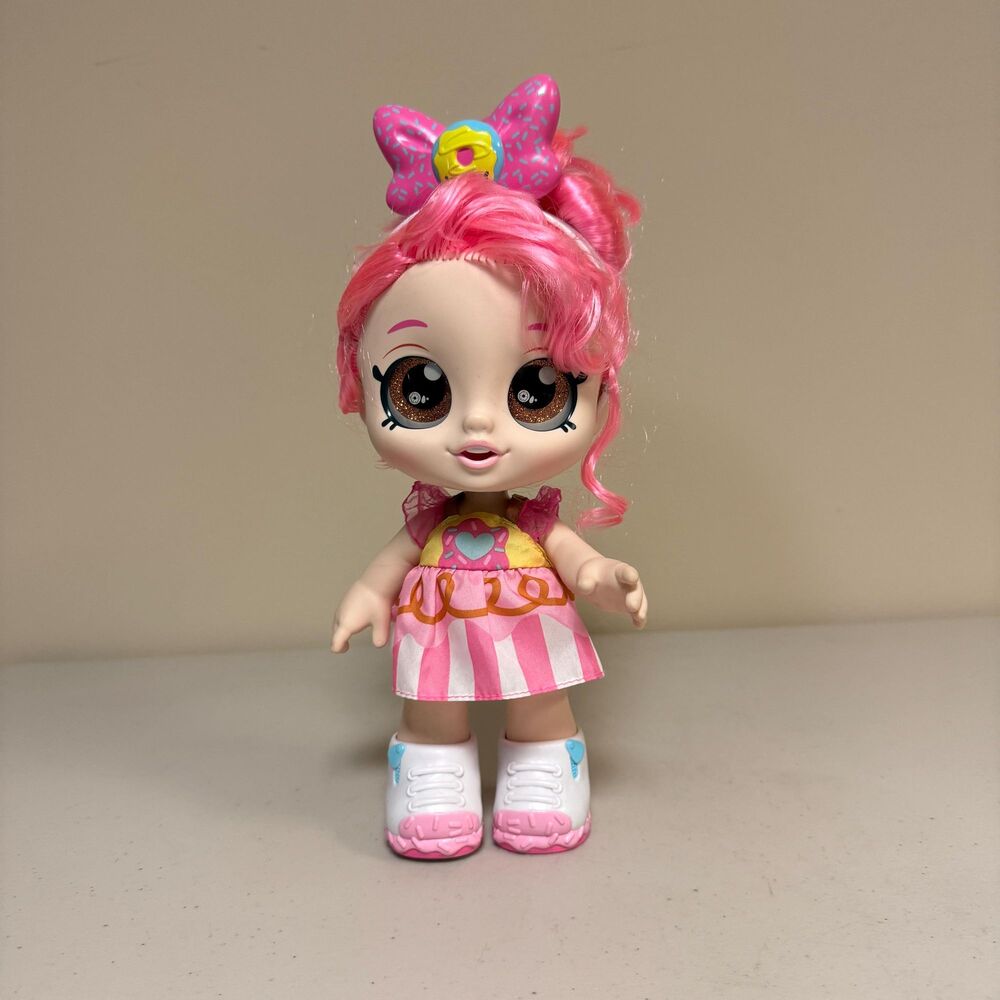 Kindi Kids Donatina Snack Time Friends Doll Toy Pink Hair Imaginative Girl Play